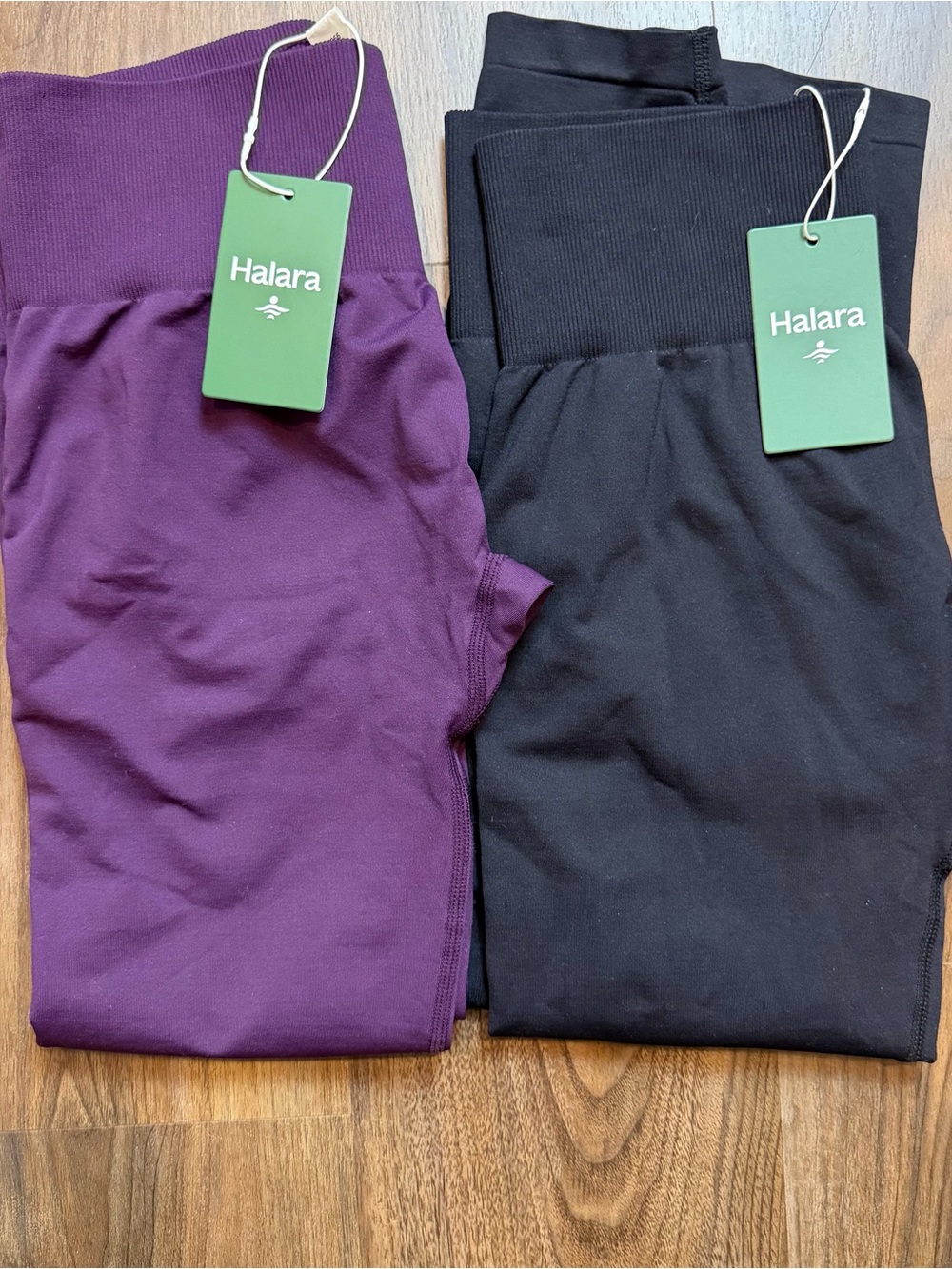 2- HALARA OneForm Seamless Flow Mid Rise Tummy Control Butt Lifting Leggings